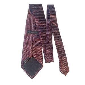 Dockers Stain Resistant Mens Tie Designer Red White Blue Geometric Office Church
